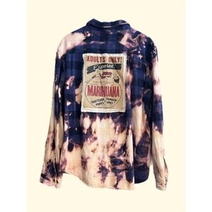 One-of-One Thick Bleached Flannel XL | 1930s Propaganda Patch